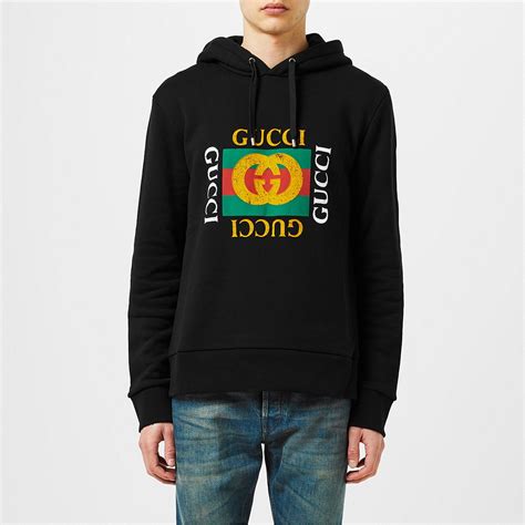 cotton sweatshirt with gucci logo fake|gucci knock off shirts.